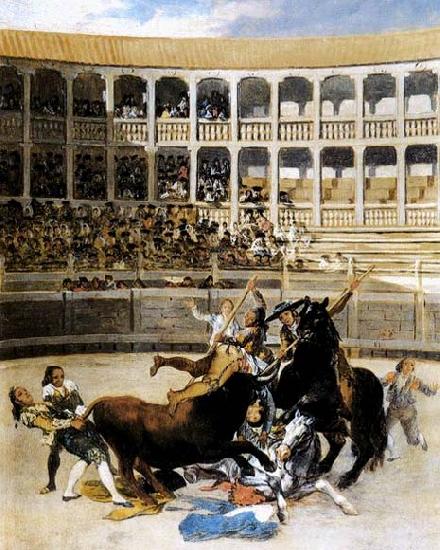 Francisco de goya y Lucientes Picador Caught by the Bull Germany oil painting art